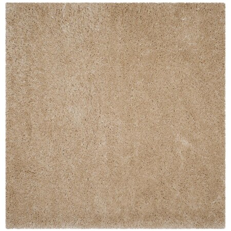 Safavieh 4 x 4 ft. Polar Shag Square Area Rug - Light Beige PSG800A-4SQ